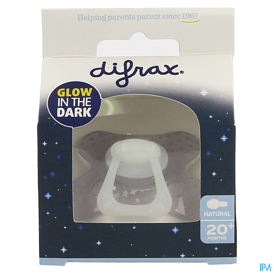 Difrax Fopspeen Natural 20m+ Glow