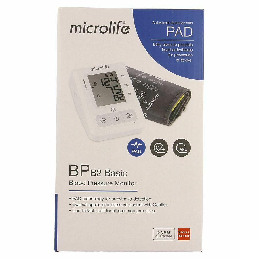 Microlife Bp B2 Basic Bloeddrukmeter Arm Otc Sol