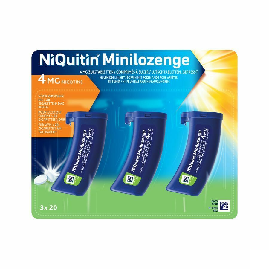 Niquitin Minilozenge 4mg 60 Zuigtabletten