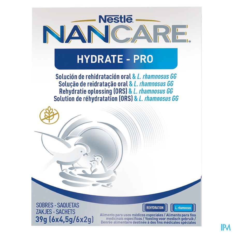 Nan Care Hydrate-Pro ORS & LGG Baby Poeder 6x4,5g en 6x2g