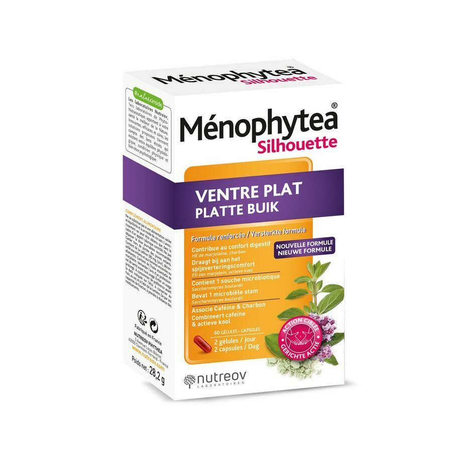 Menophytea Silhouette Platte Buik 60 Tabletten