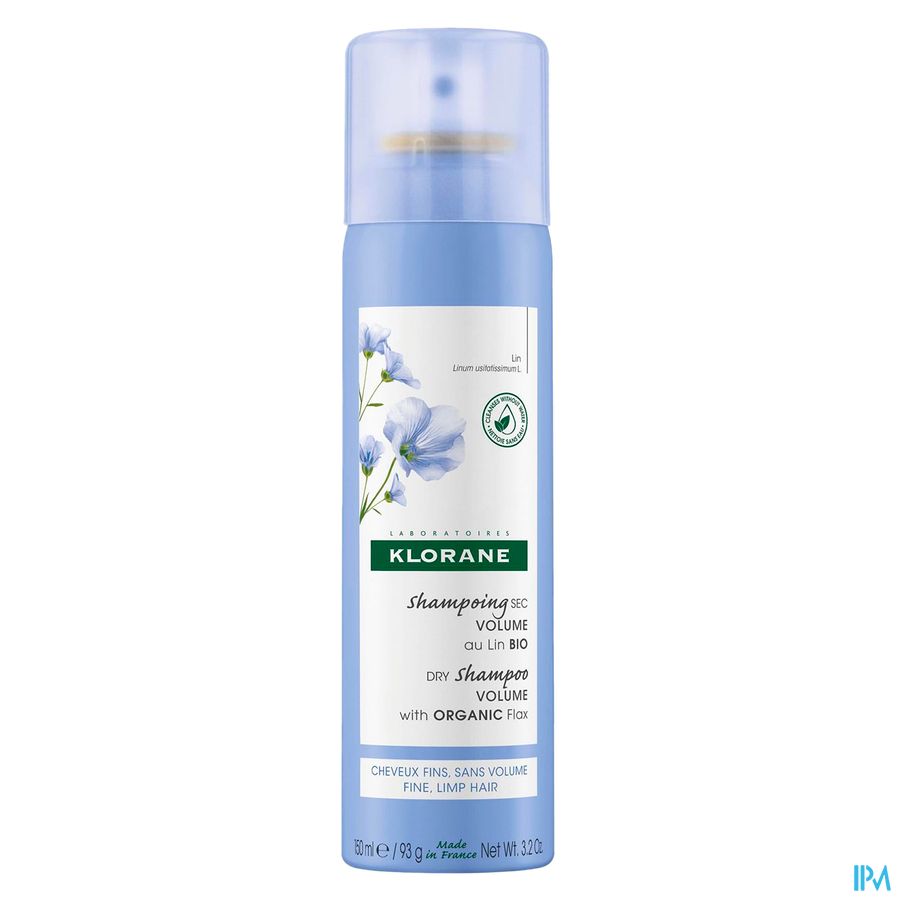 Klorane Droogshampoo Volume met Biologische Vlasvezels 150ml