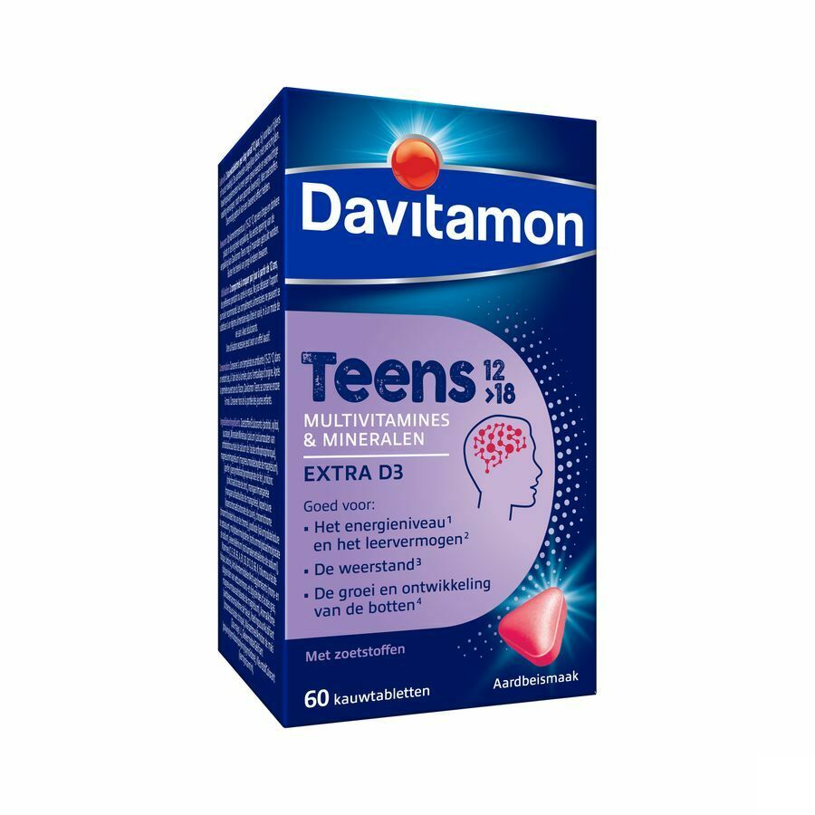 Davitamon Teens Multivitamine 60 Kauwtabletten