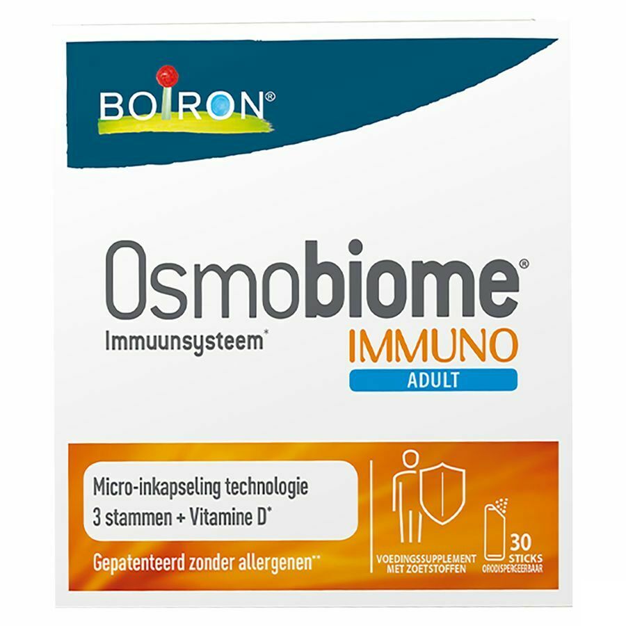 Boiron Osmobiome Immuno Adult Voedingssupplement Darmen 30 Orodispergeerbare Sticks