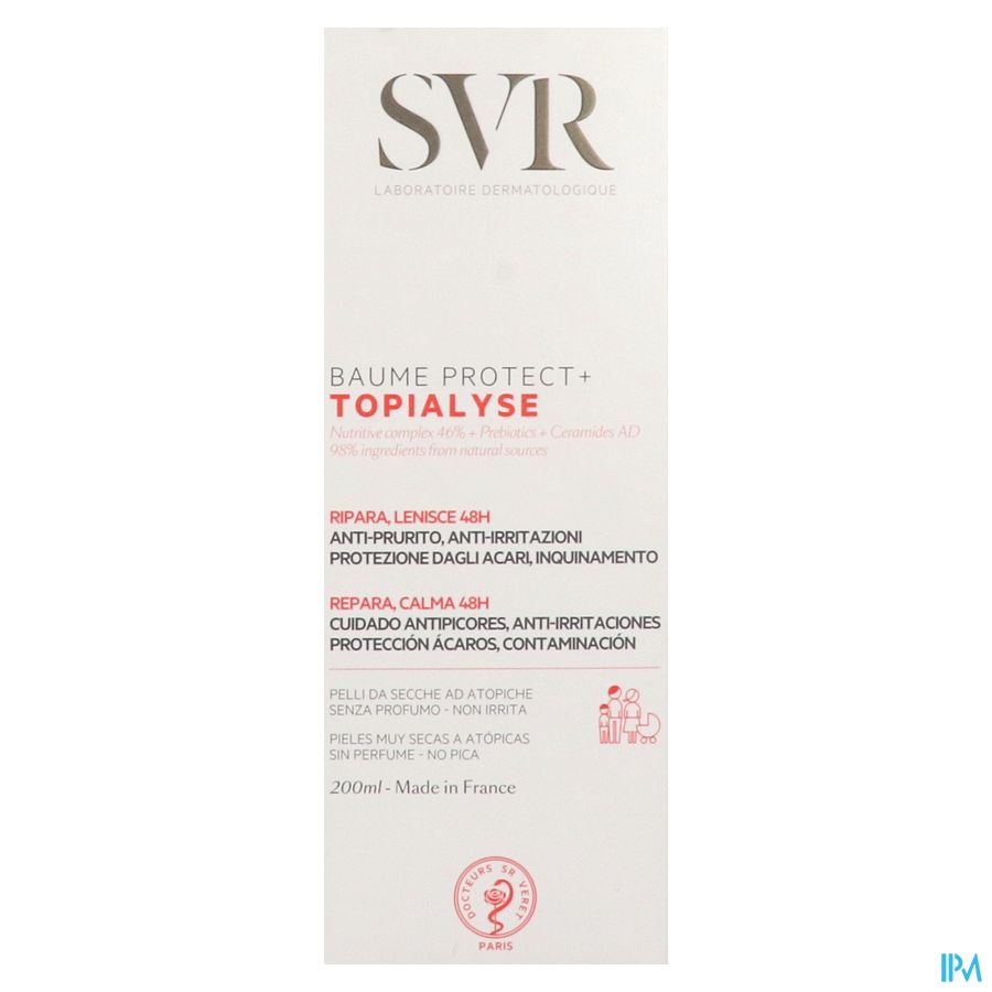 SVR Topialyse Balsem Protect+ 200ml