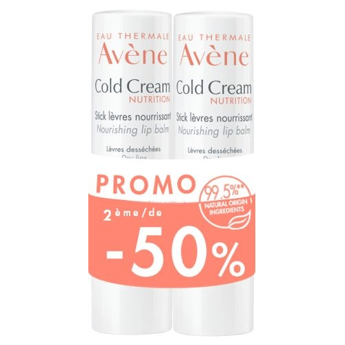 Avène Cold Cream Verzorgende Lipbalsem Promo 2x4g