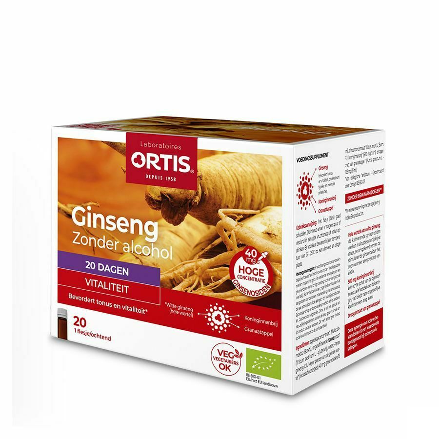 Ortis Ginseng Bio Z/alcohol 20x15ml