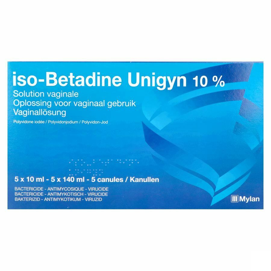 Iso Betadine Unigy 10% Vaginale Oplossing 5x10ml