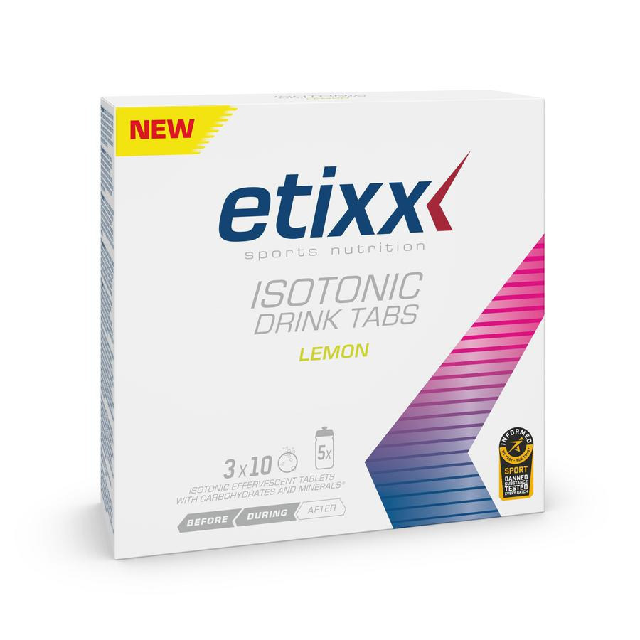 Etixx - Isotonic effervescent tablet 3 tubes - LEMON