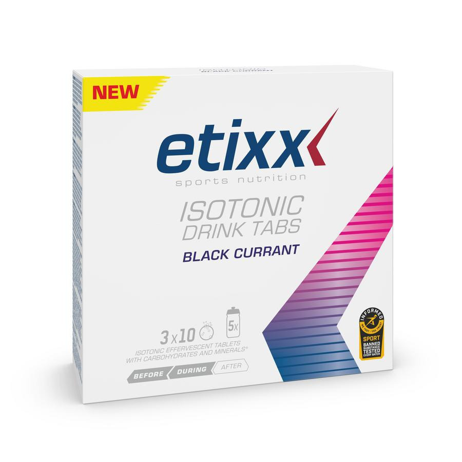 Etixx - Isotonic effervescent tablet 3 tubes - BLACK CURRANT