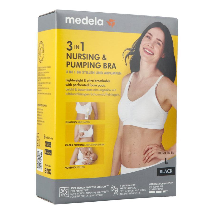 Medela Beha Kolven&voeden 3in1 l Zwart