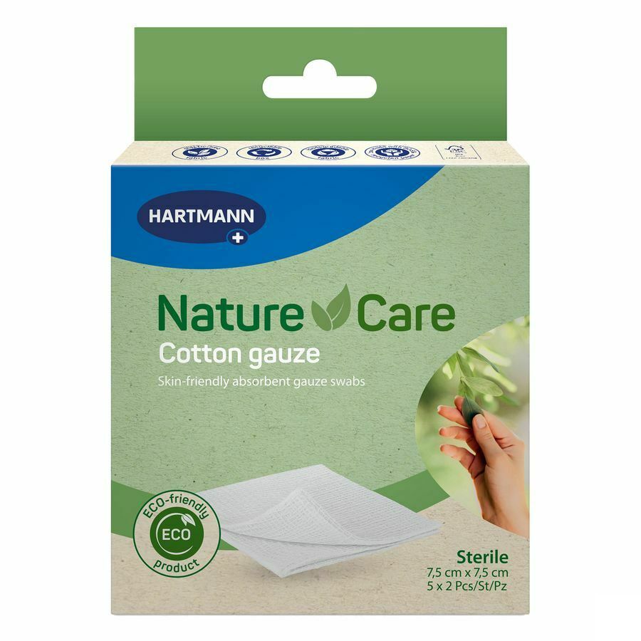 Nature Care (PH) Gaaskompress Katoen 10 stuks