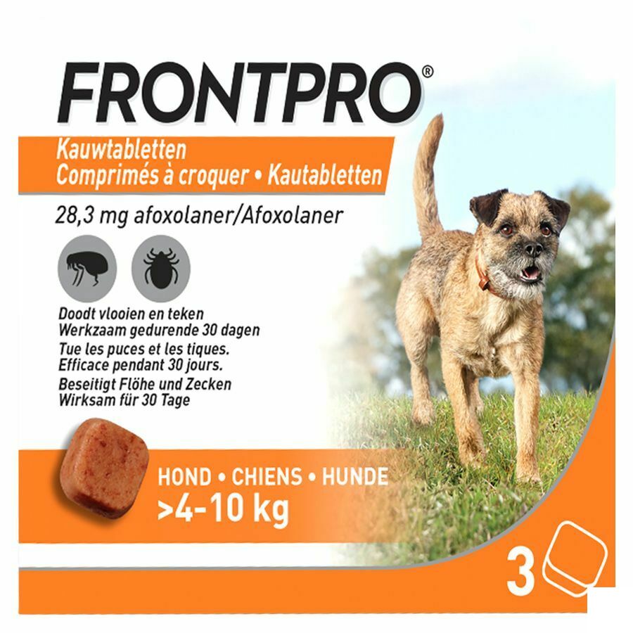 Frontpro 28mg Hond 4-10 Kg 3 Kauwtabletten