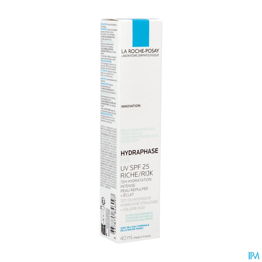 La Roche-Posay Hydraphase HA SPF25 Rijk 40ml