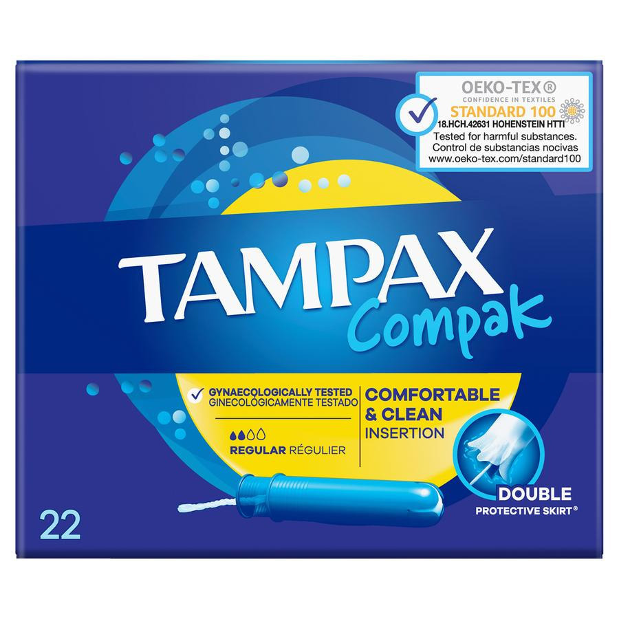 12x Tampax Tampons Compak Regular 22 stuks