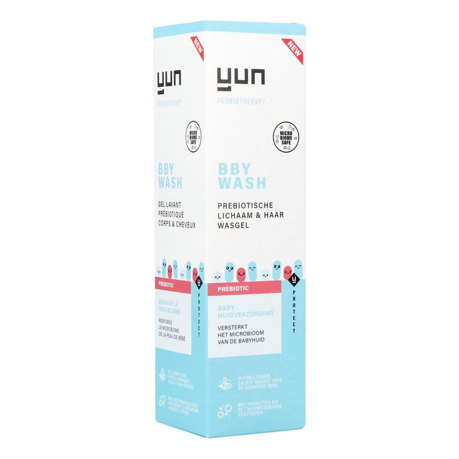 YUN BBY PREBIOTIC Body & Hair Wash Gel - microbioomveilige babyverzorging 200 ml