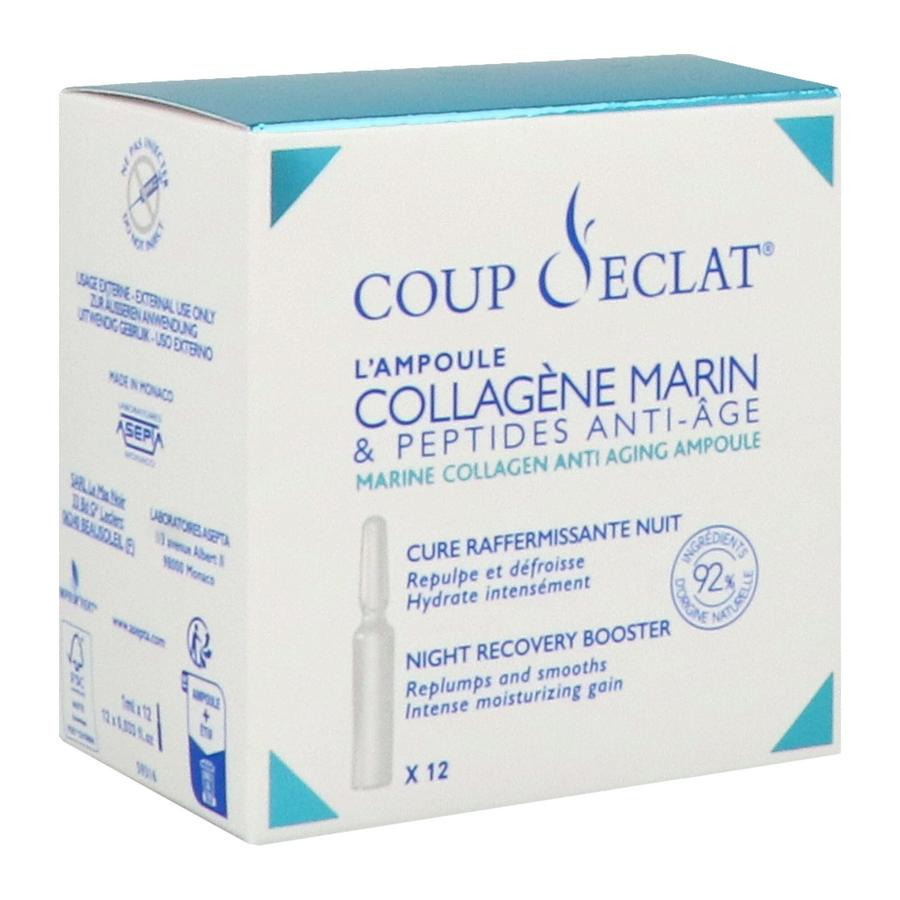 Coup D'Éclat 12 Anti-Ageing Marine Collageen & Peptiden Ampullen