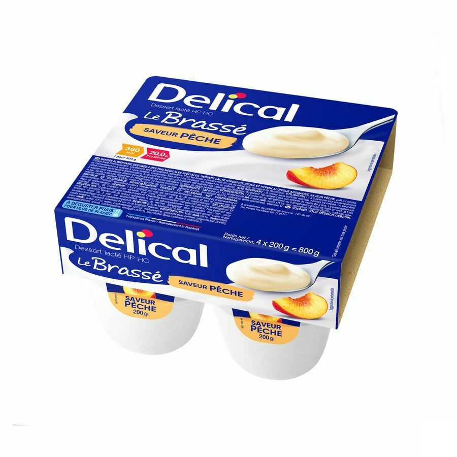 Delical Le Brasse Perzik 4x200g