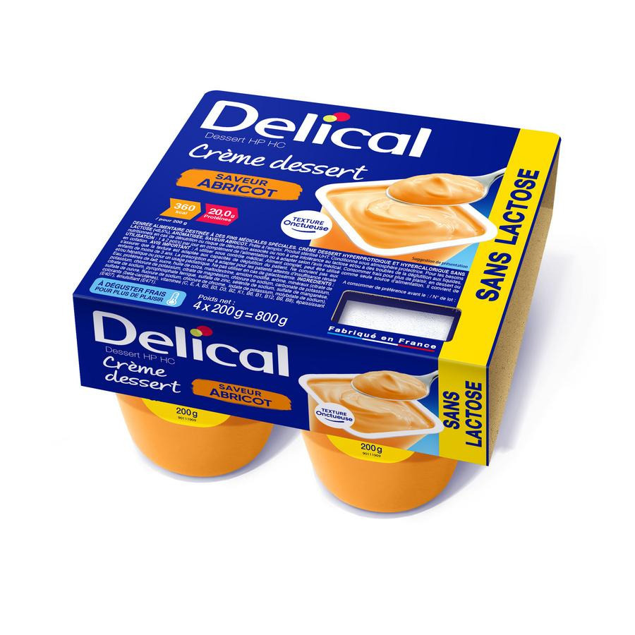 Delical Creme Dessert Hp-hc Z/lact.abrik 4x125g Nf