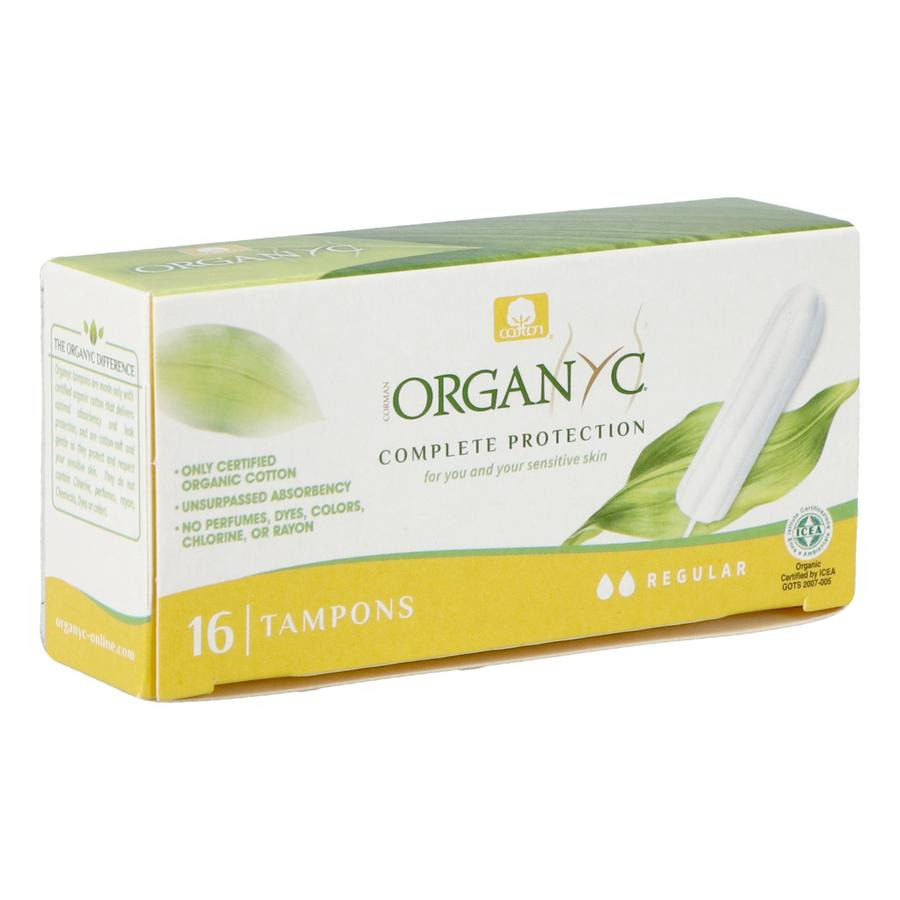 Organyc Sensitive Skins Regular Tampons - 16 stuks