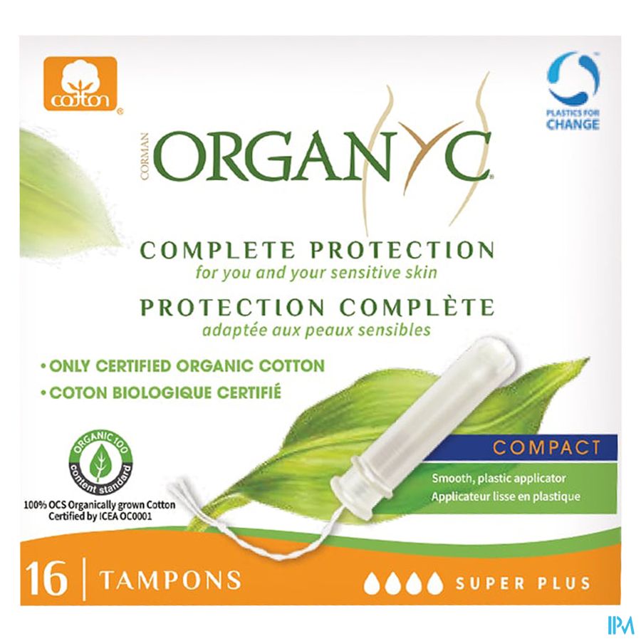 Organyc Tampon Compact Super Plus Bio Katoen 16