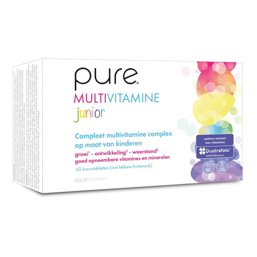 Pure Multivitamine Junior 60 Kauwtabletten