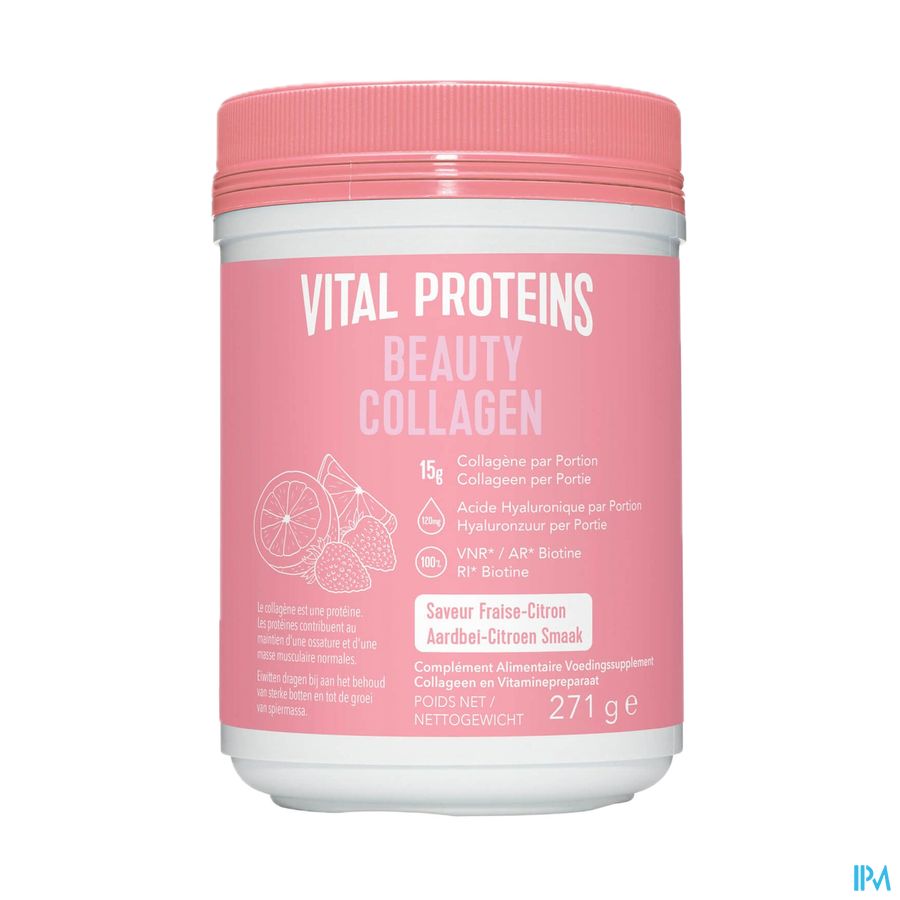 Vital Proteins Beauty Collagen Aardbei-Citroen 271g