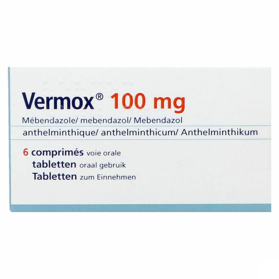 Vermox Orifarm 100mg 6 Tabletten