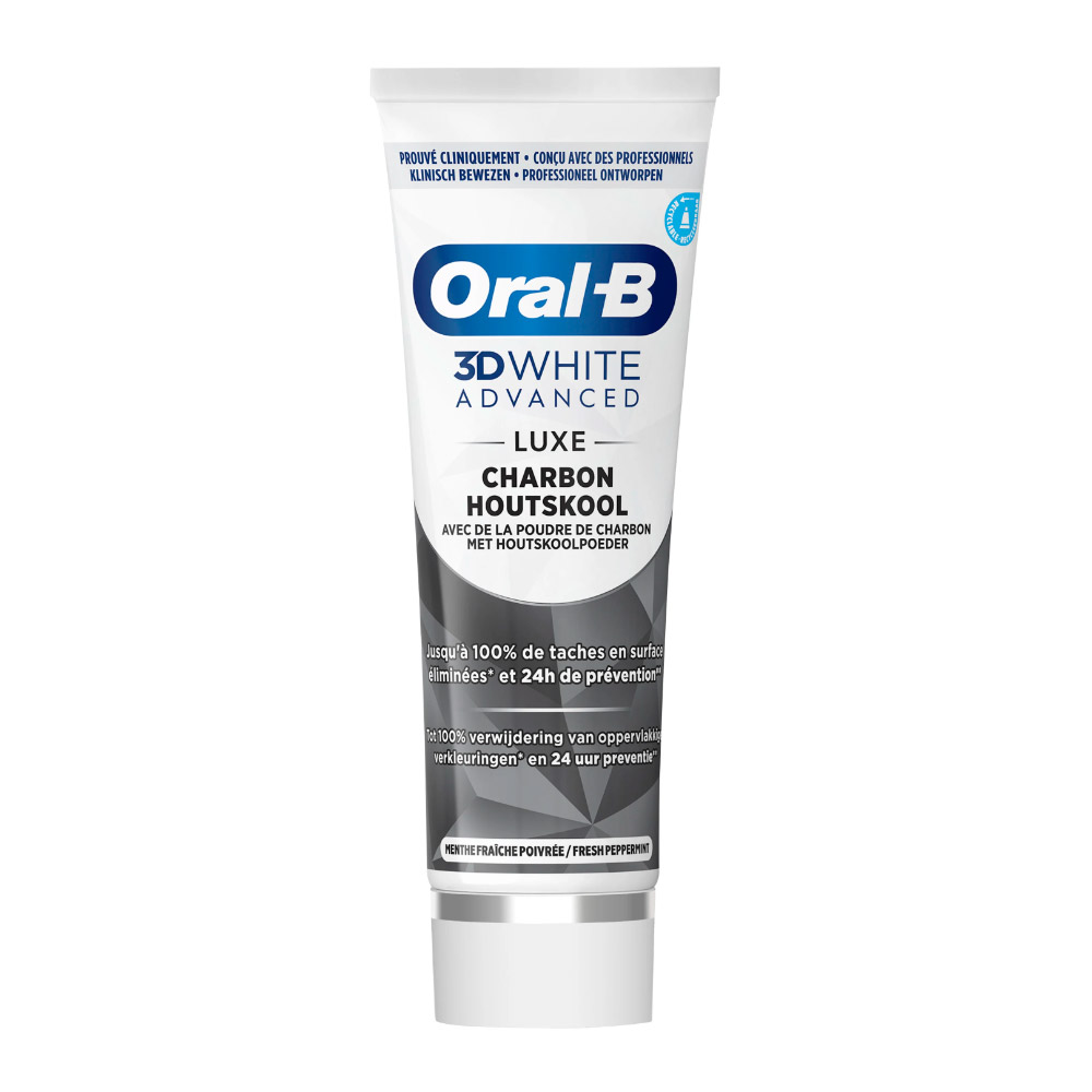 ORAL-B 3D WHITE WHITENING THERAPY CHARCOAL 75ML