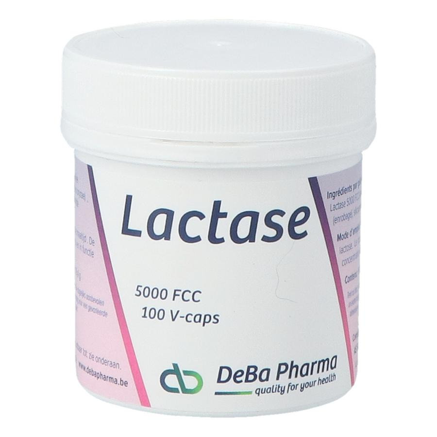 Deba Pharma Lactase 5000 FCC 100 Plantaardige Capsules