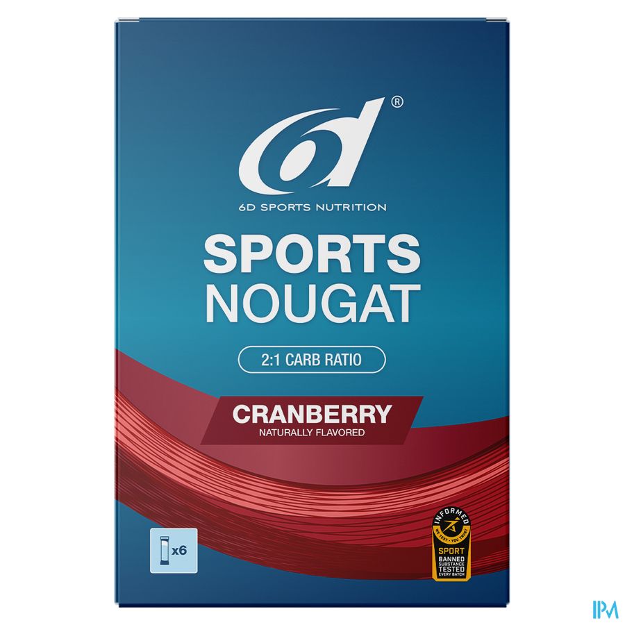 6d Sports Nougat Cranberry 6x35g