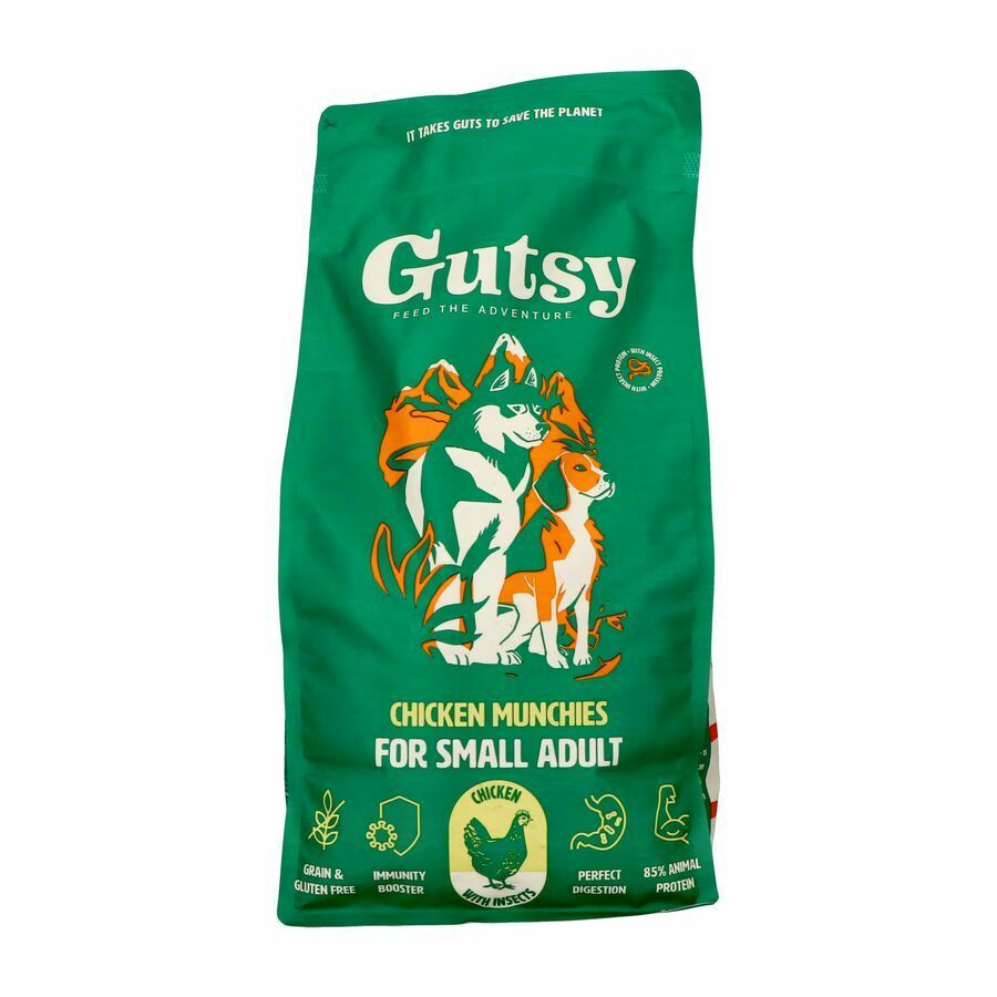 Gutsy Chicken Munchies Small Adult - Hondenvoeding - 2kg - Duurzaam - Gezond - Hypoallergeen