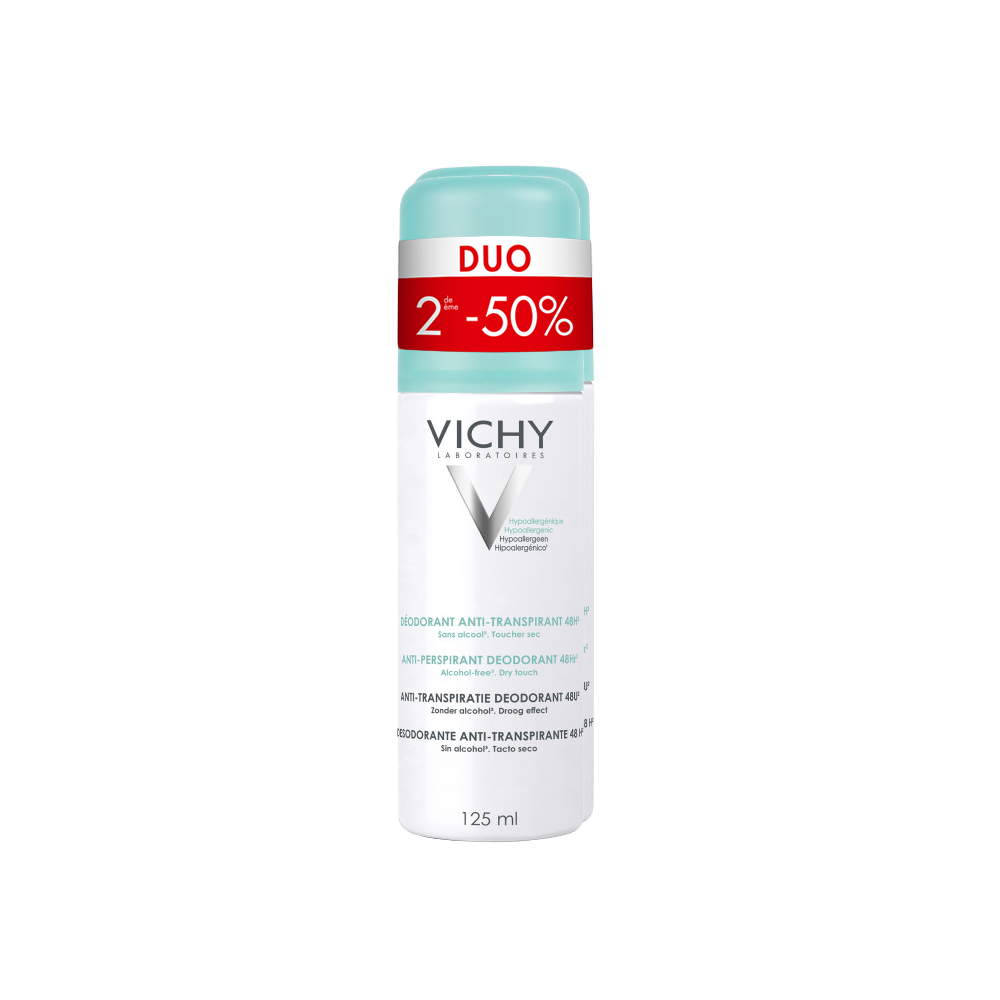 Vichy Anti-transpiratie Deodorant 48u Promo 2x125ml