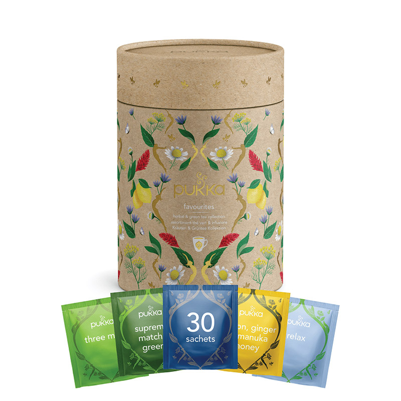 Pukka Kruidenthee - Thee - Favorieten Collectie - 30 theezakjes - 5 smaken - Geschenkverpakking