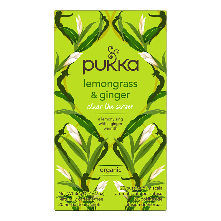 Pukka Lemongrass & Ginger Biologische Thee 20 Zakjes