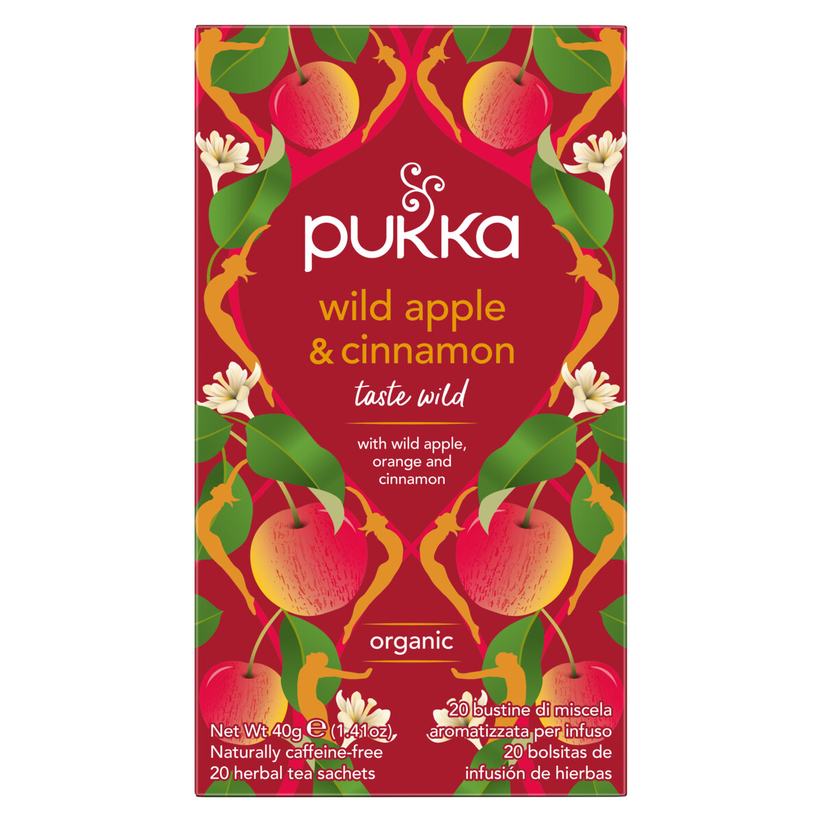 Pukka Wild Apple & Cinnamon Biologische Thee 20 Zakjes