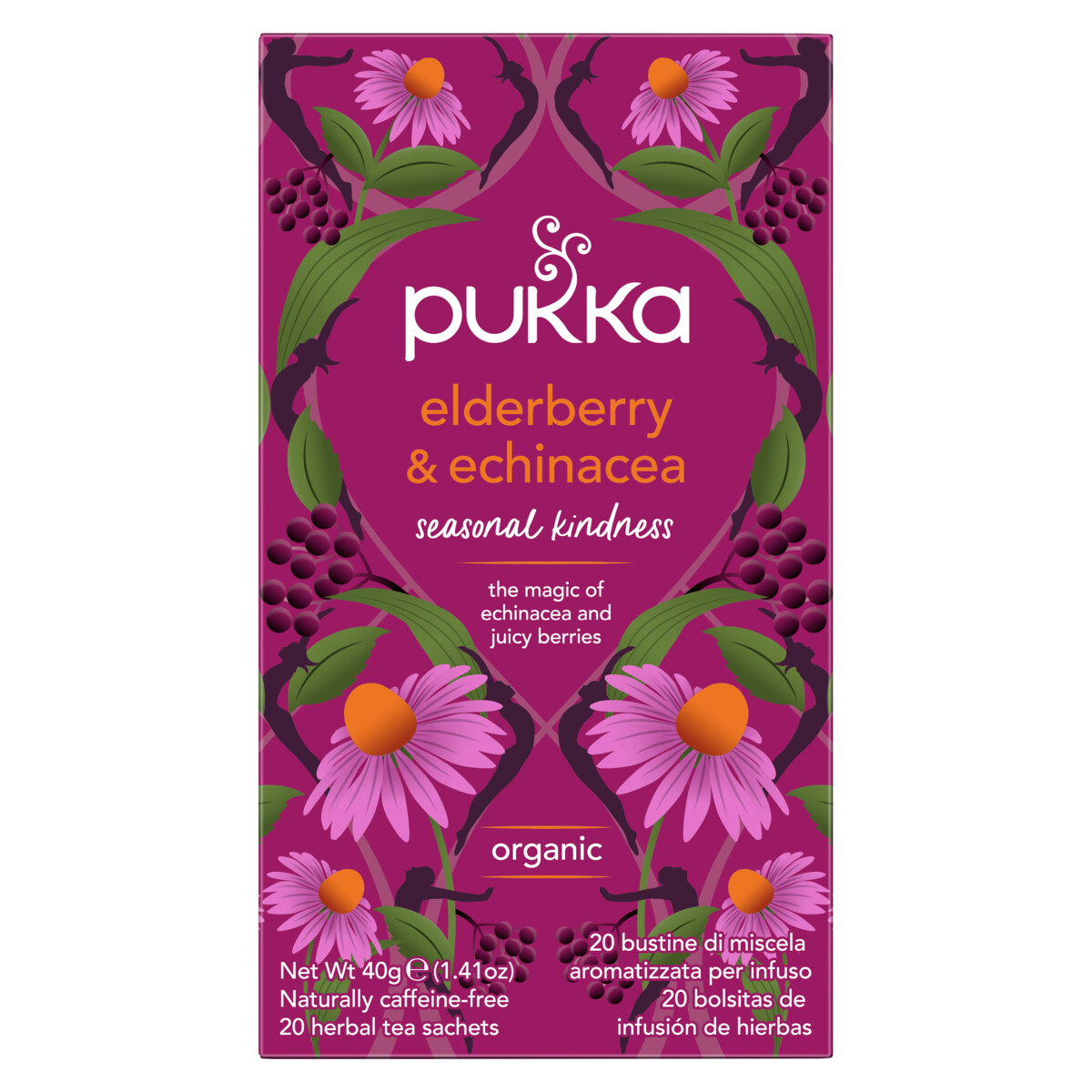 Pukka Elderberry & Echinacea Biologische Thee 20 Zakjes